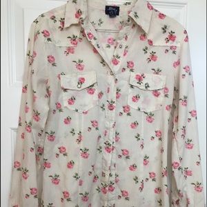 Floral fitted western shirt
